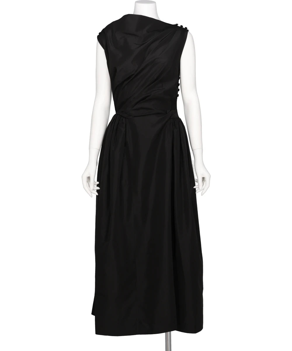 HIP DETAIL DRAPED BIND DRESS