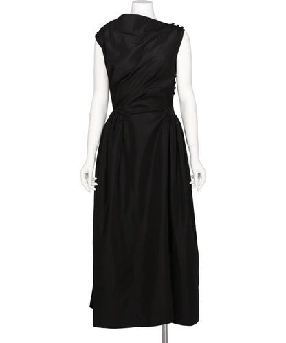 HIP DETAIL DRAPED BIND DRESS