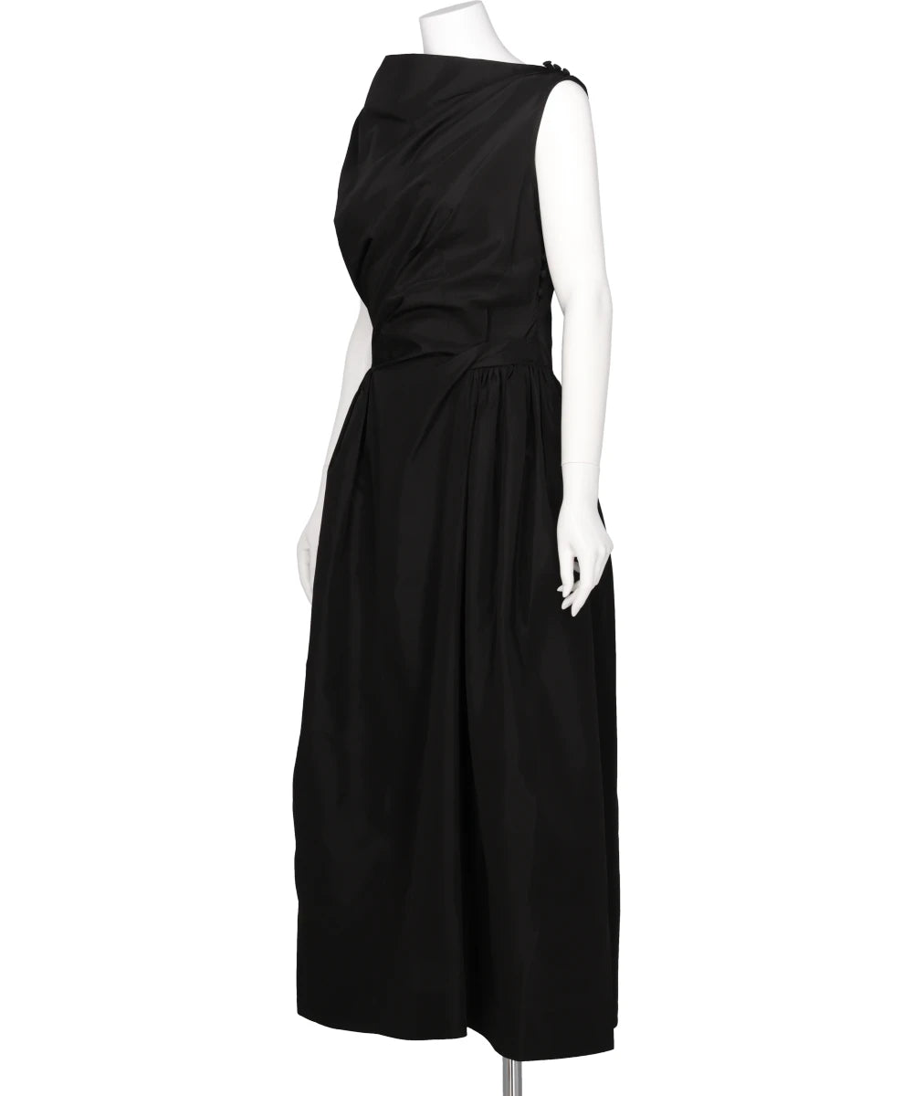 HIP DETAIL DRAPED BIND DRESS