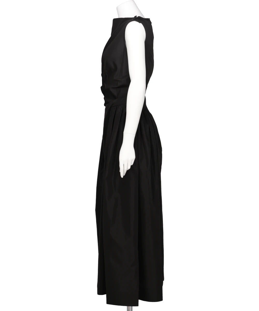 HIP DETAIL DRAPED BIND DRESS