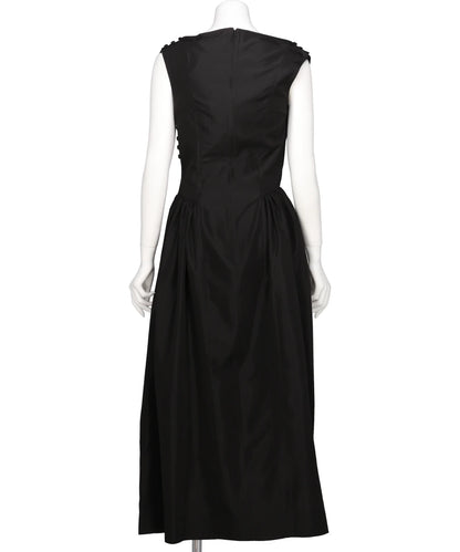 HIP DETAIL DRAPED BIND DRESS