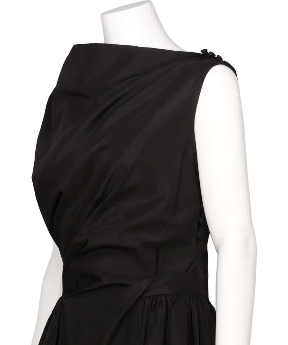 HIP DETAIL DRAPED BIND DRESS
