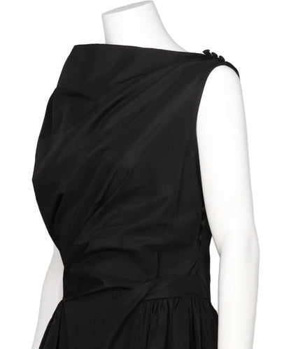 HIP DETAIL DRAPED BIND DRESS