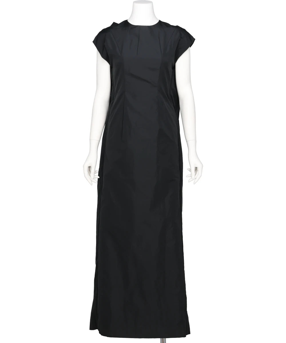 FITTED BACK RUCHED DETAIL CHAIN DRESS