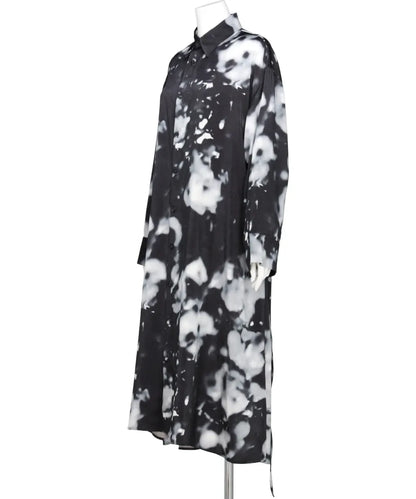BOKASHI PRINT SHIRT DRESS