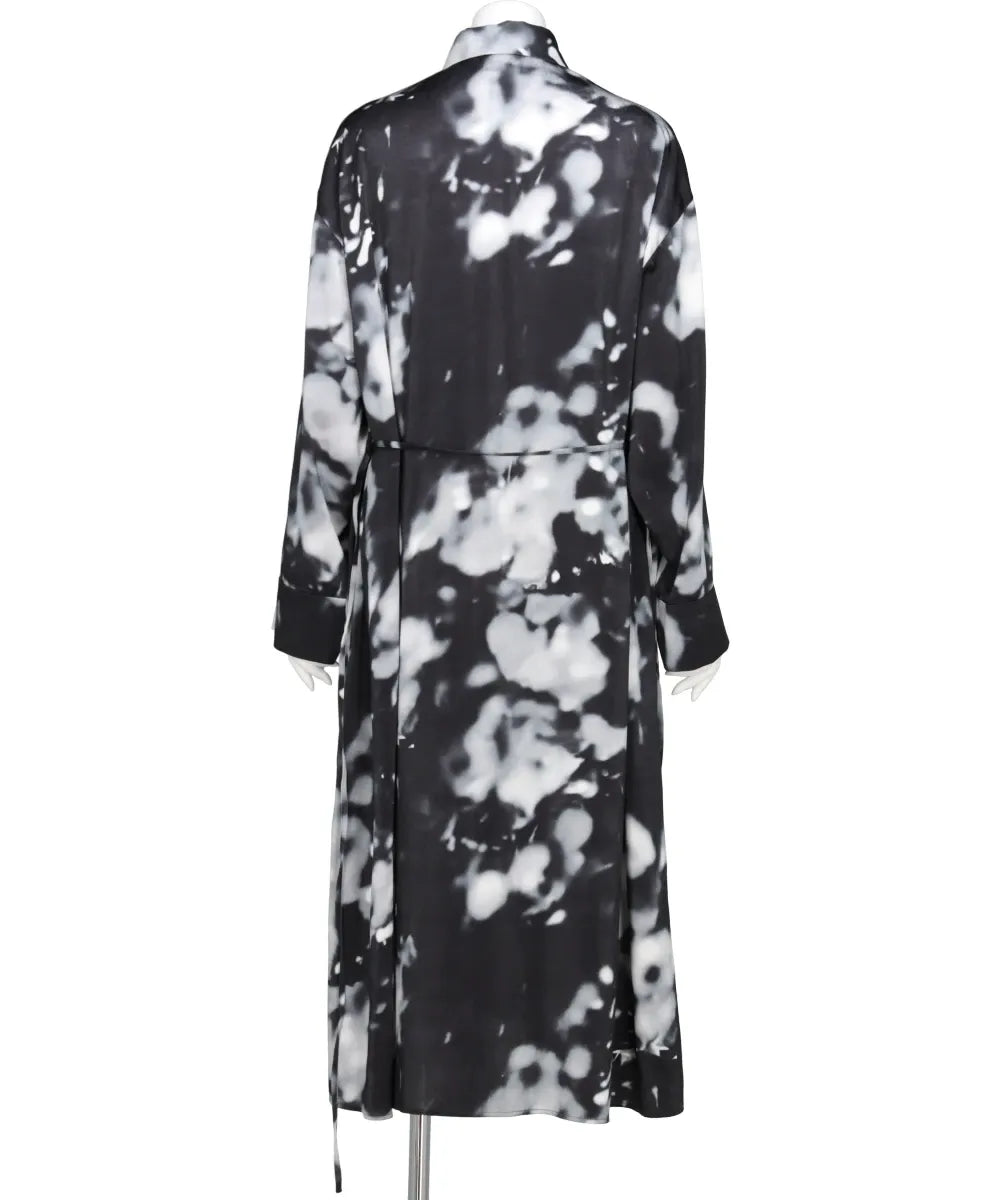 BOKASHI PRINT SHIRT DRESS