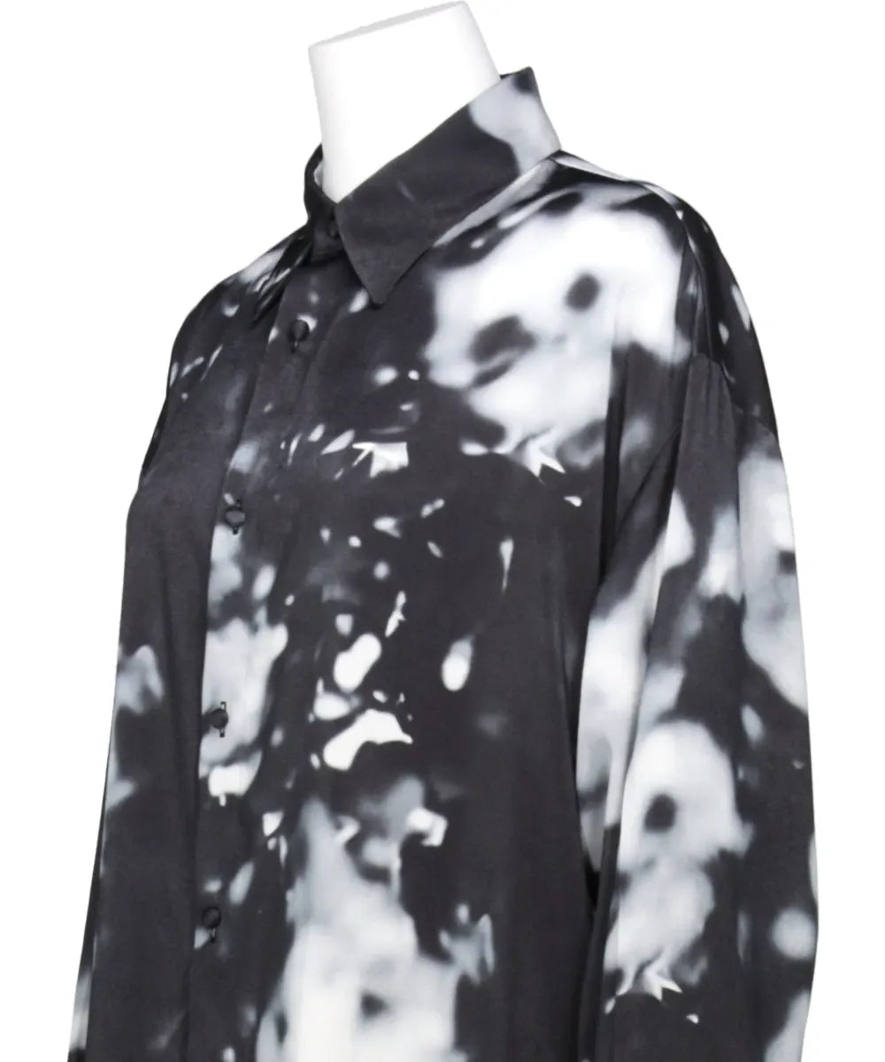 BOKASHI PRINT SHIRT DRESS