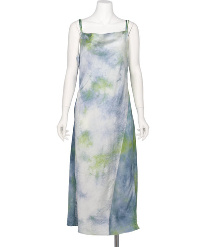 TANAKA(タナカ) CAMI DRESS - GREEN BLUE