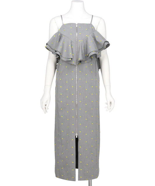 naokitomizuka(ナオキトミズカ) FLOWER EMBROIDERY DRESS