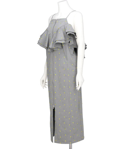 FLOWER EMBROIDERY DRESS