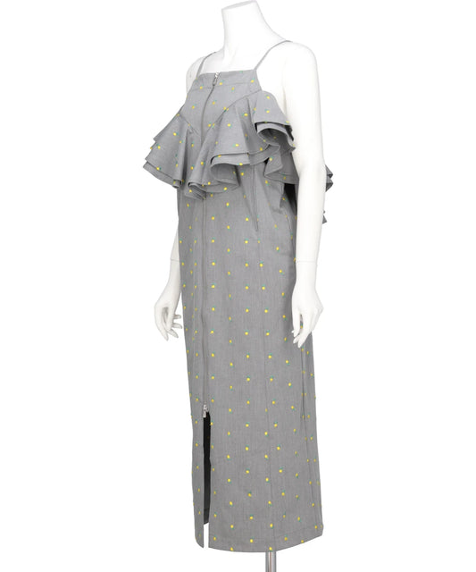 FLOWER EMBROIDERY DRESS