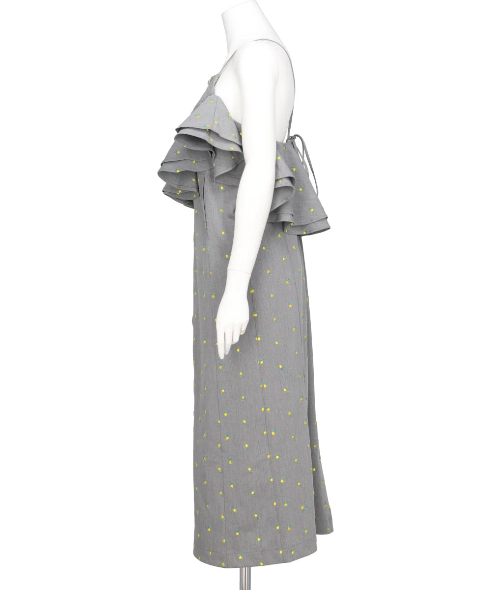 FLOWER EMBROIDERY DRESS