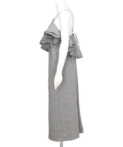 FLOWER EMBROIDERY DRESS