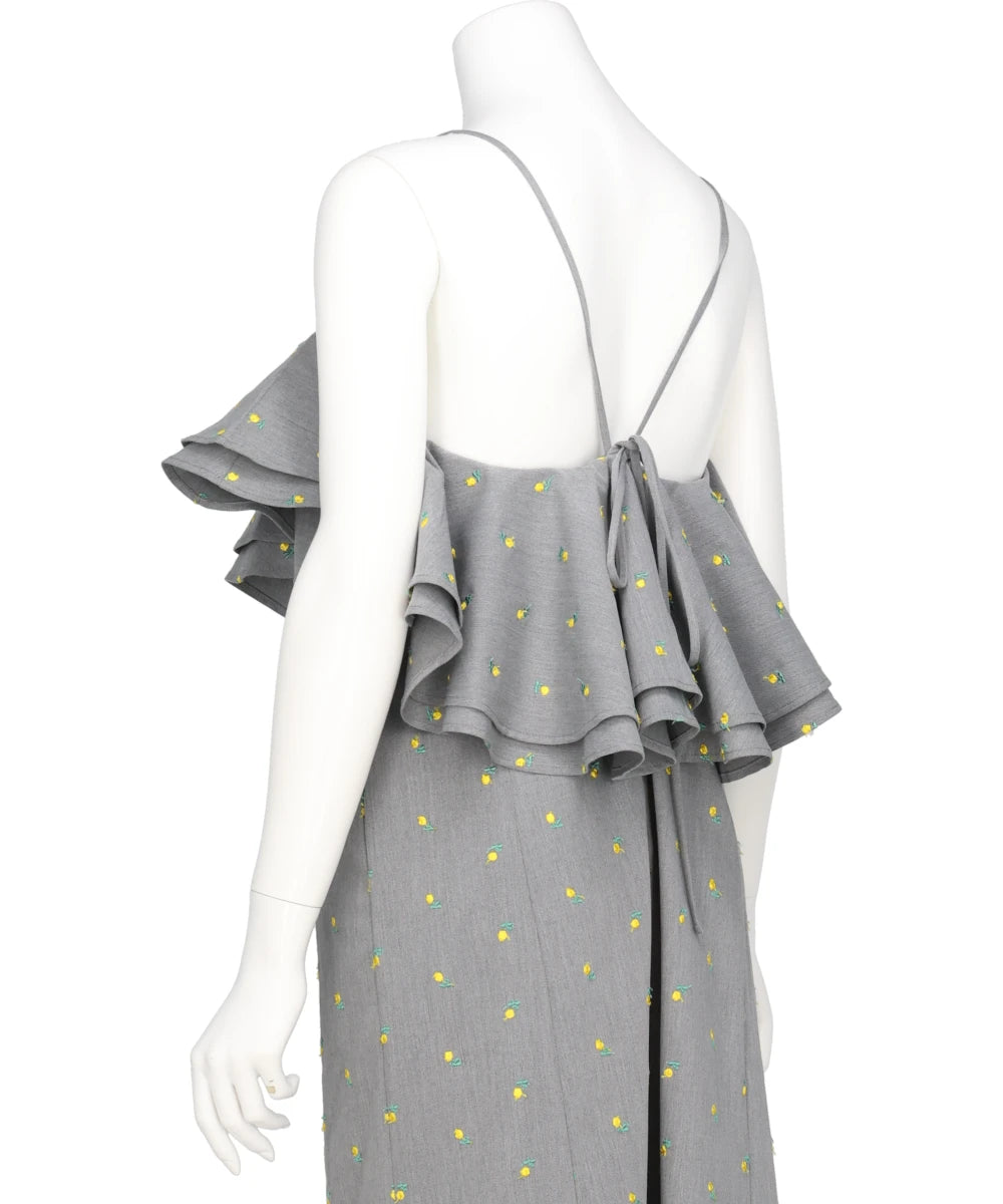 FLOWER EMBROIDERY DRESS