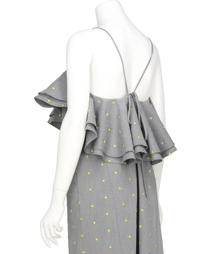 FLOWER EMBROIDERY DRESS