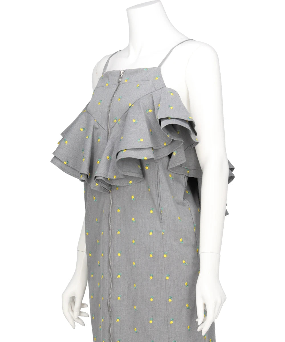 FLOWER EMBROIDERY DRESS