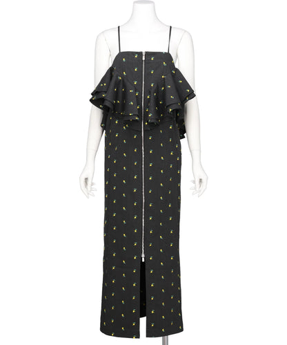 FLOWER EMBROIDERY DRESS