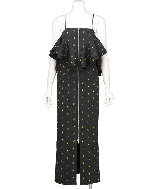 FLOWER EMBROIDERY DRESS