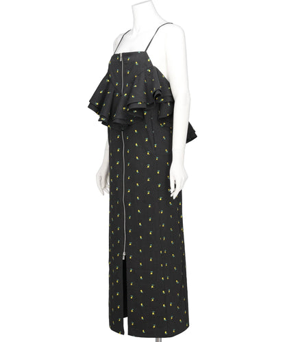 FLOWER EMBROIDERY DRESS