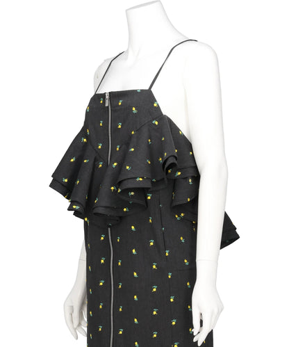 FLOWER EMBROIDERY DRESS