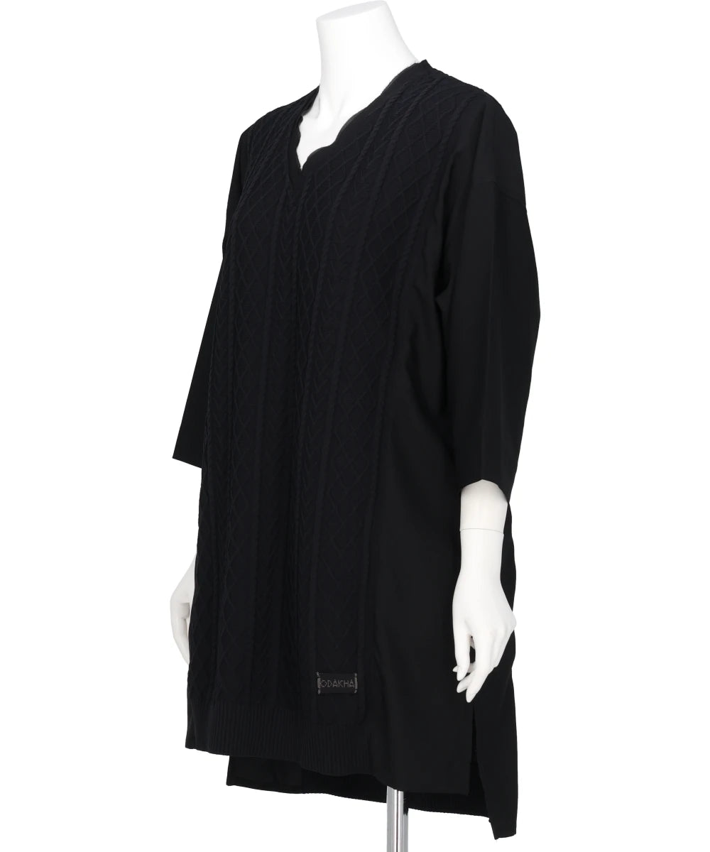 CABLE KNIT COMBINATION DRESS