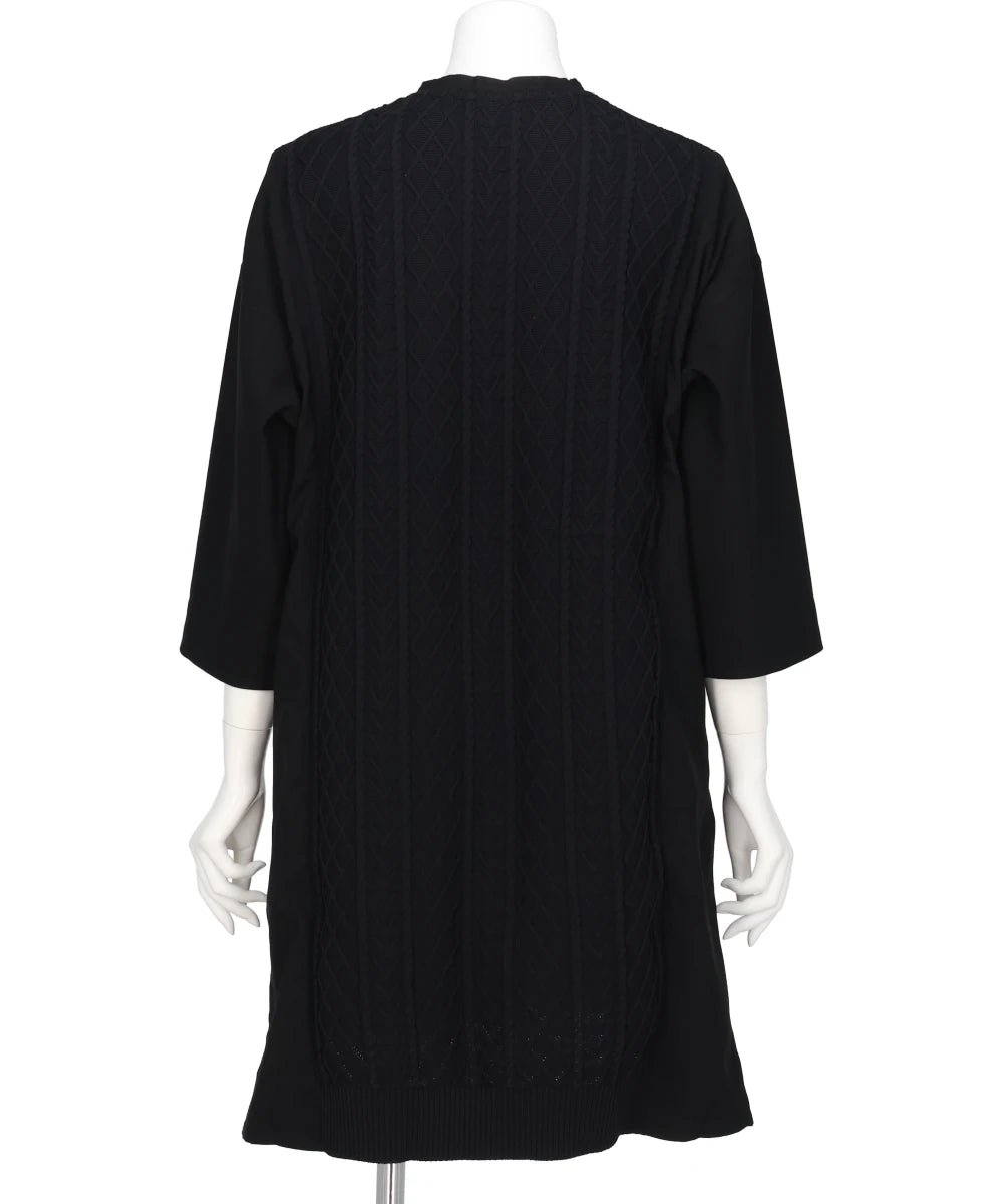 CABLE KNIT COMBINATION DRESS