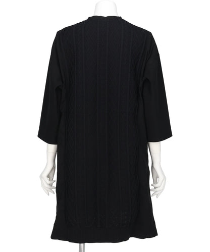 CABLE KNIT COMBINATION DRESS