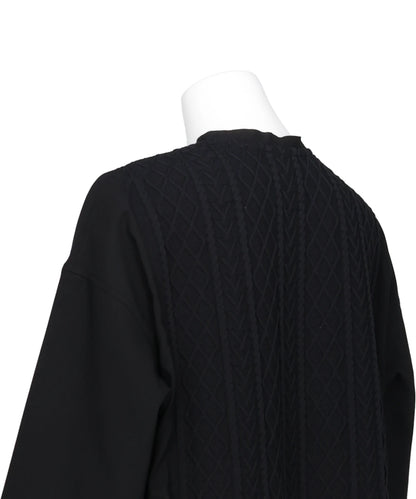 CABLE KNIT COMBINATION DRESS