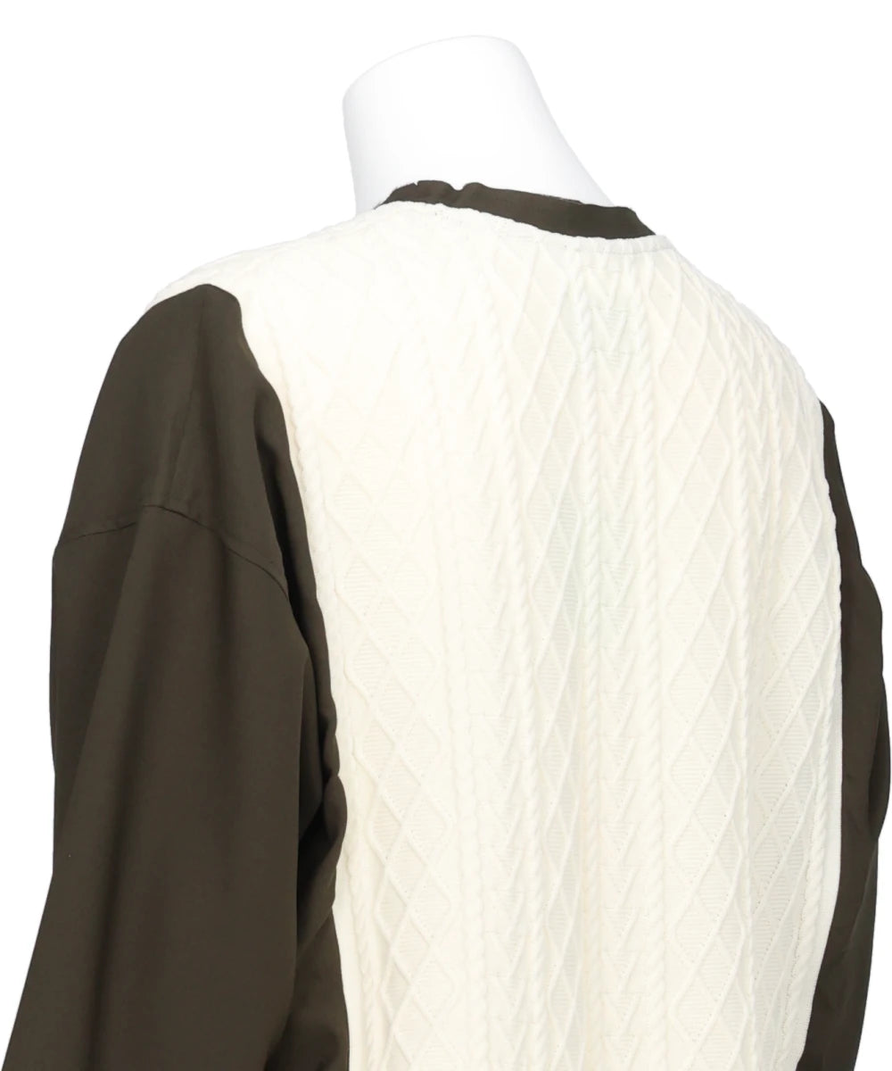 CABLE KNIT COMBINATION DRESS