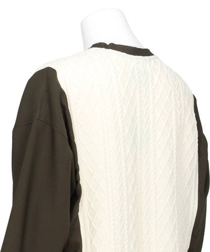 CABLE KNIT COMBINATION DRESS