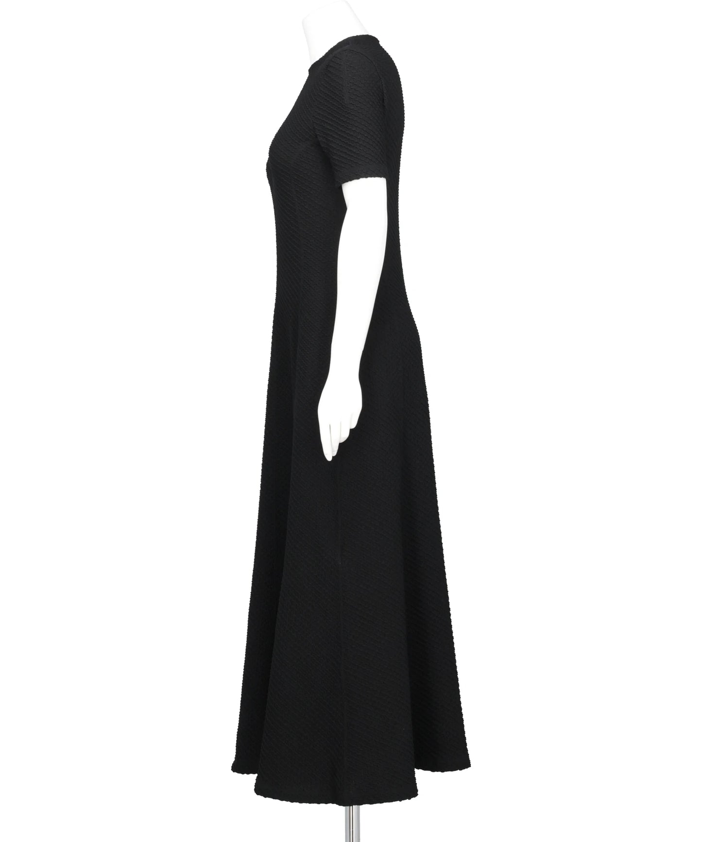 SHIRRING JERSEY JACQUARD DRESS