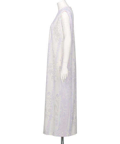 MARBLE PRINT JERSEY DRESS