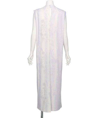 MARBLE PRINT JERSEY DRESS