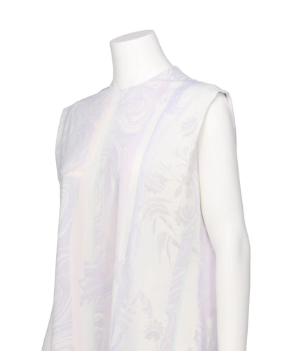 MARBLE PRINT JERSEY DRESS