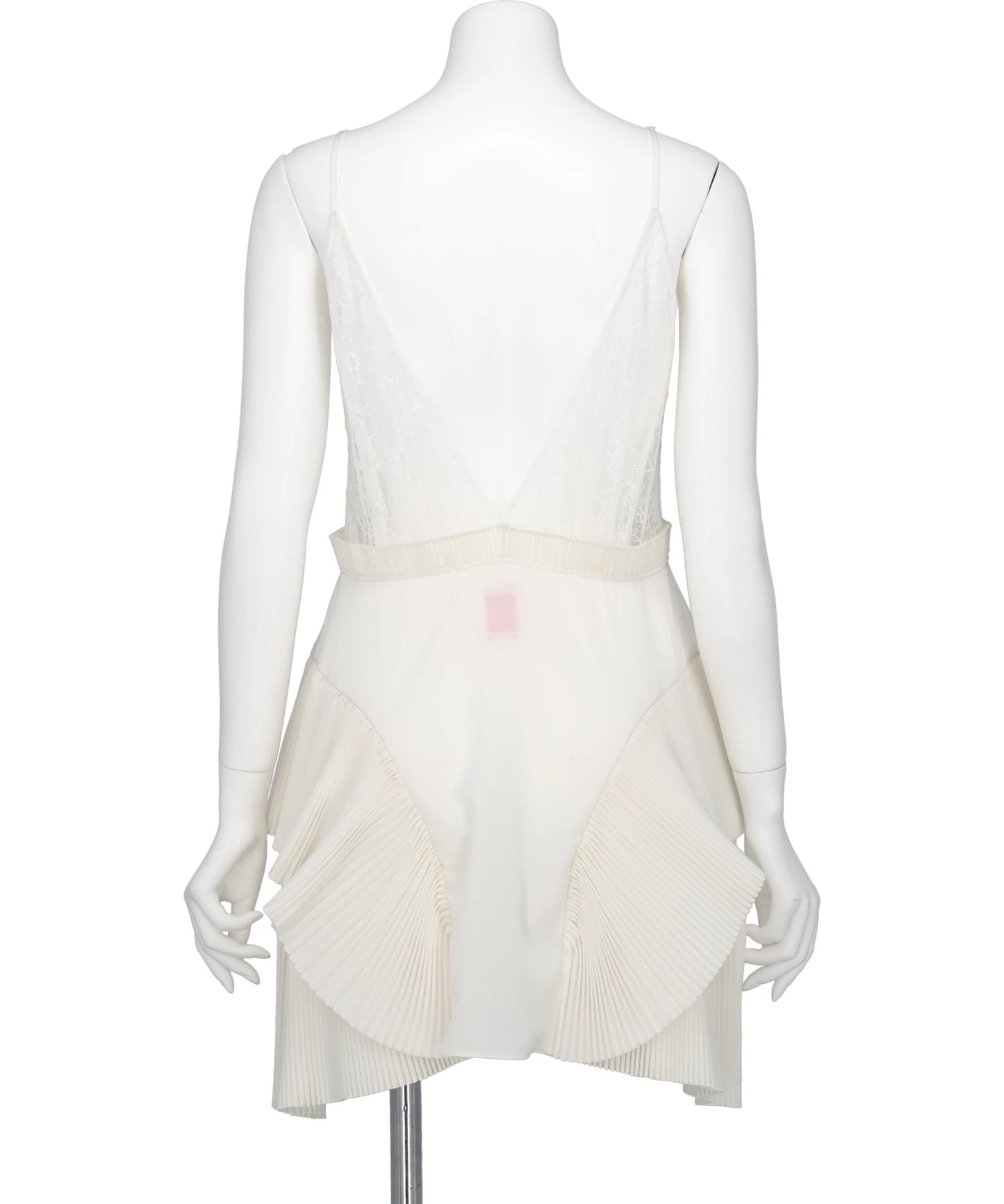 PLEATED MINI SLIP DRESS