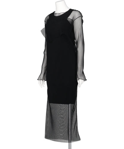 GHOST TODO DRESS LONG SLEEVE +INNNERBLACK