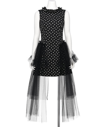 SLEEVELESS TULLE DRESS