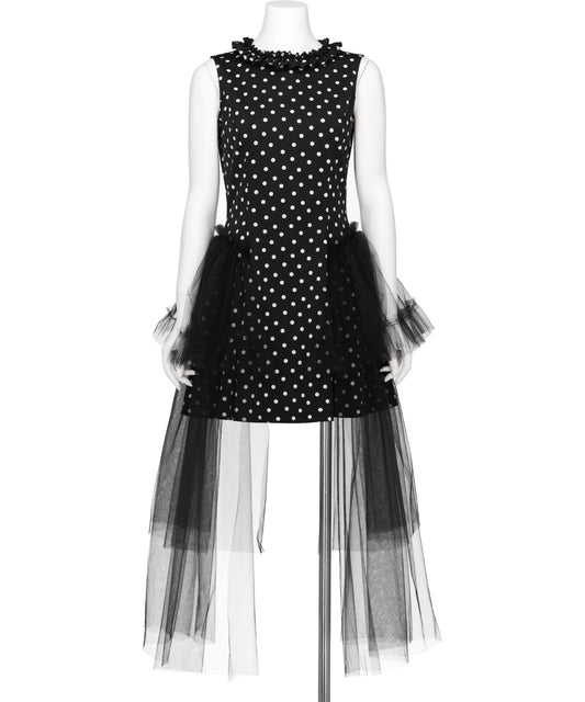 SLEEVELESS TULLE DRESS