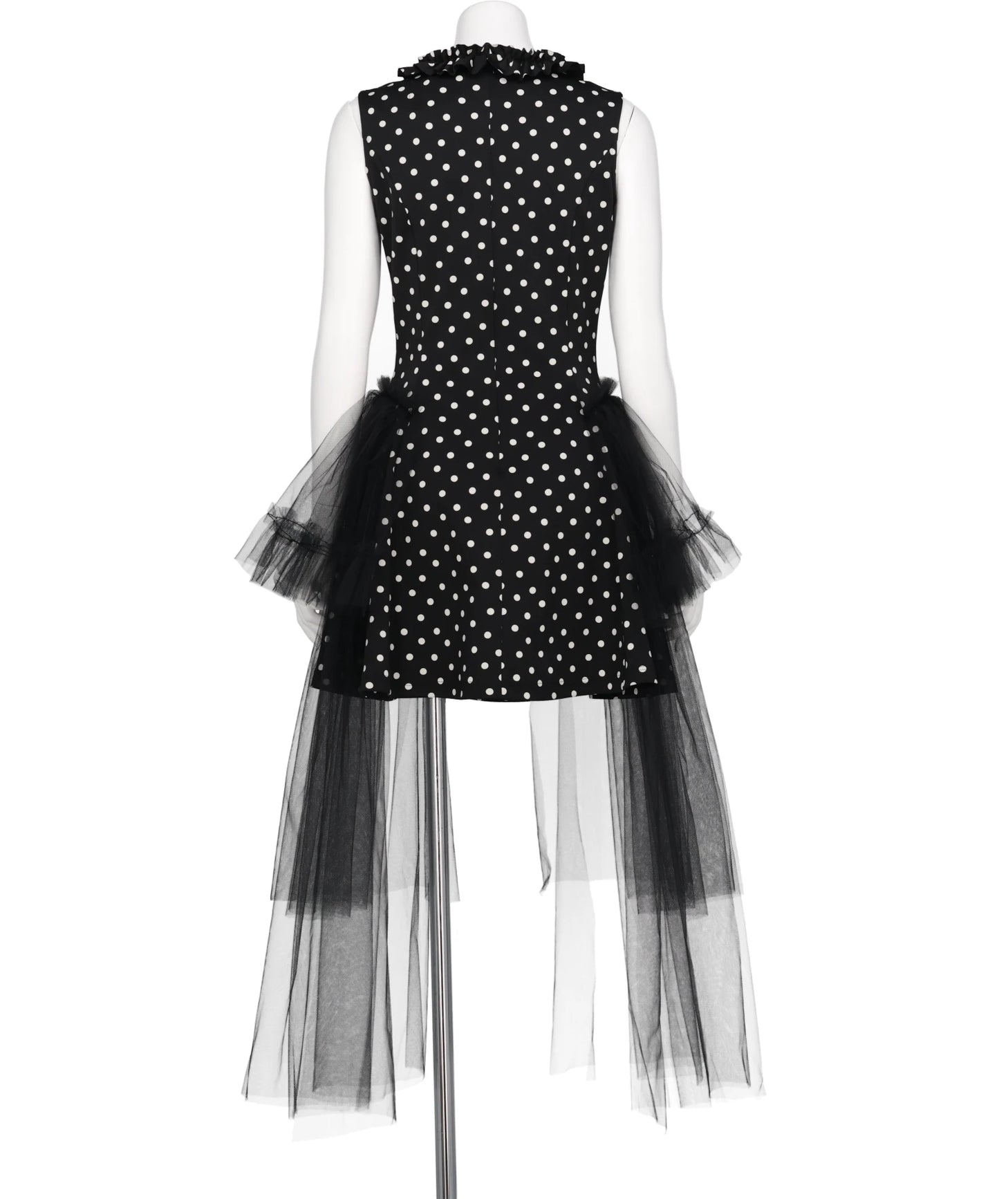 SLEEVELESS TULLE DRESS