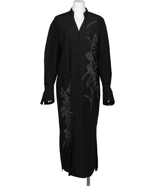 Mame Kurogouchi(マメクロゴウチ) 2026AW WASHI PRINT SHIRT DRESS MM26FW-DR023
