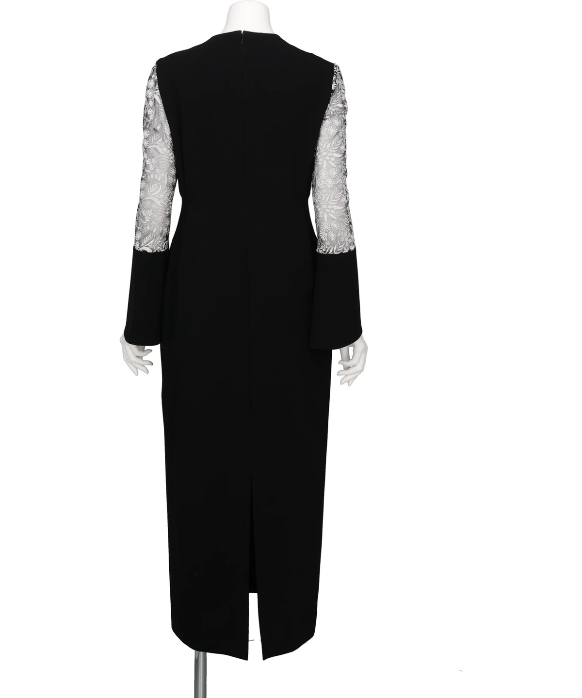 TRIACETATE TULE LACE SLEEVE DRESS
