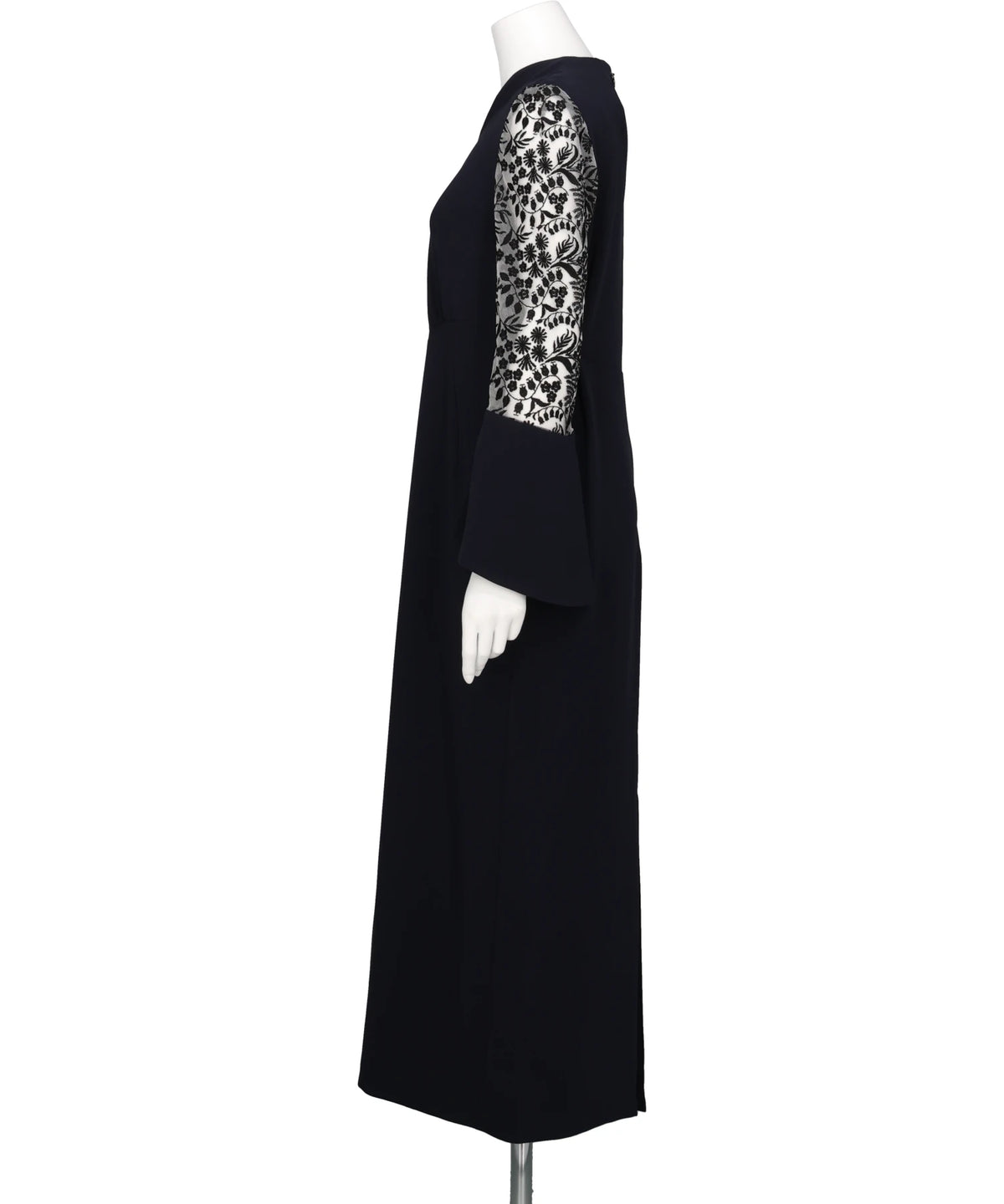 TRIACETATE TULLE LACE SLEEVE DRESS