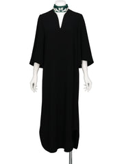 Mame Kurogouchi(マメクロゴウチ) 2026AW TRIACETATE EMBROIDERY NECK TOP MM26FW-DR112