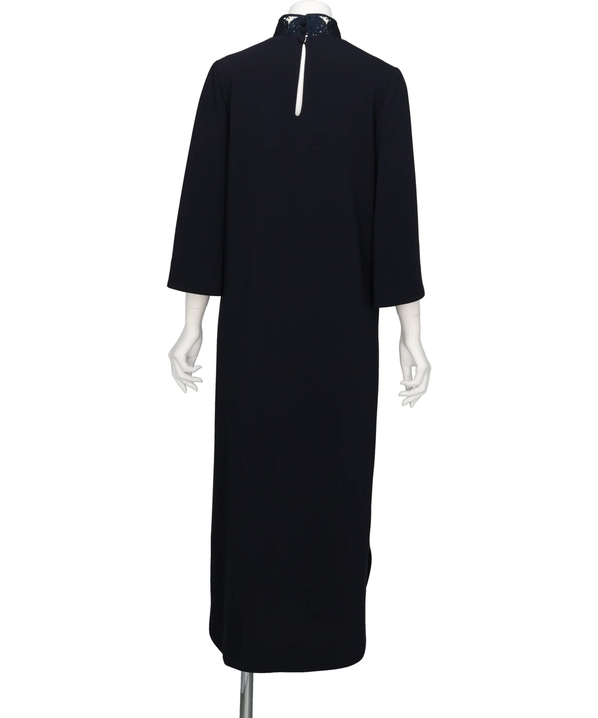 TRIACETATE EMBROIDERY NECK TOP