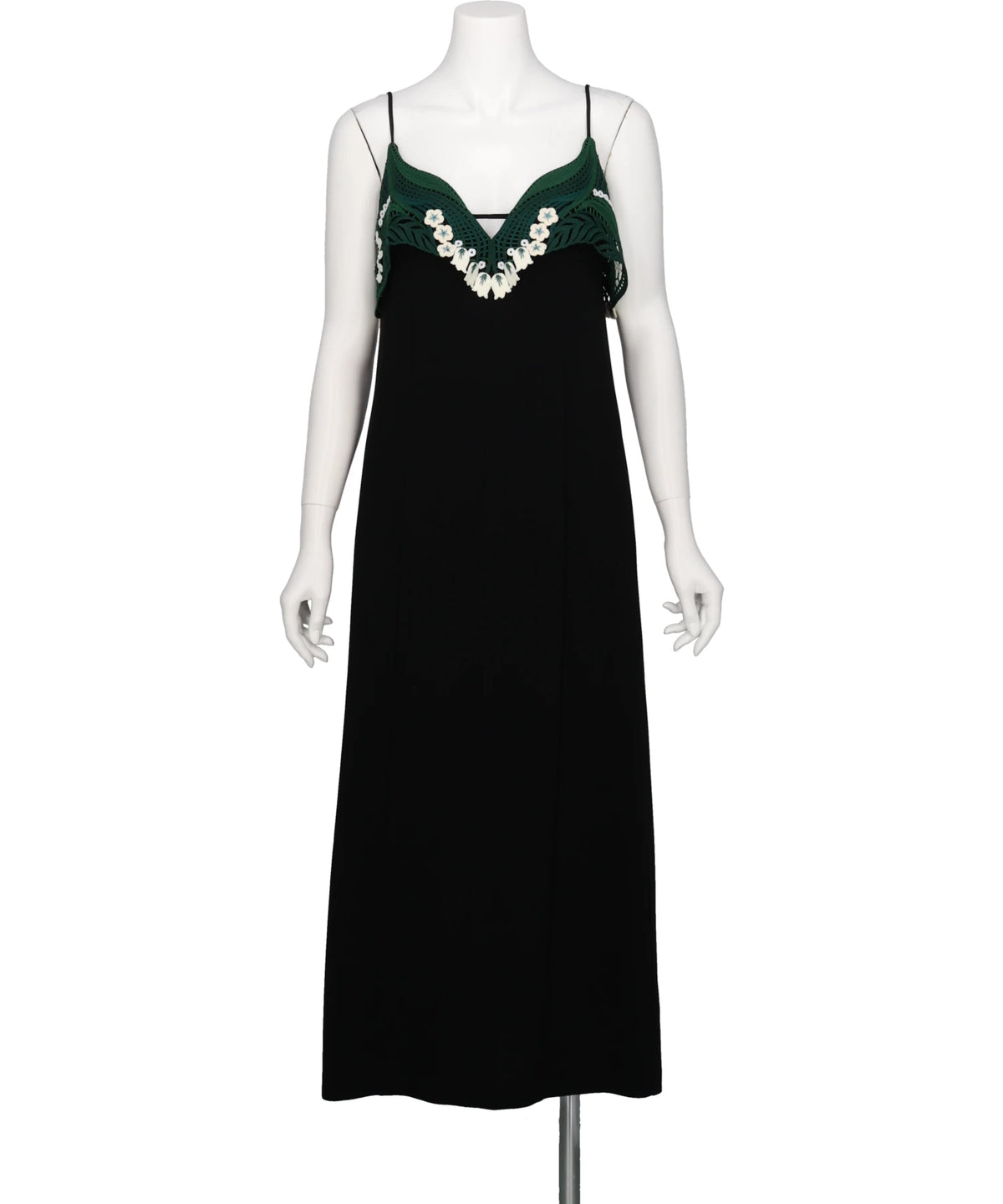 Mame Kurogouchi(マメクロゴウチ) 2026AW TRIACETATE EMBROIDERY CAMISOLE DRESS MM26FW-DR113