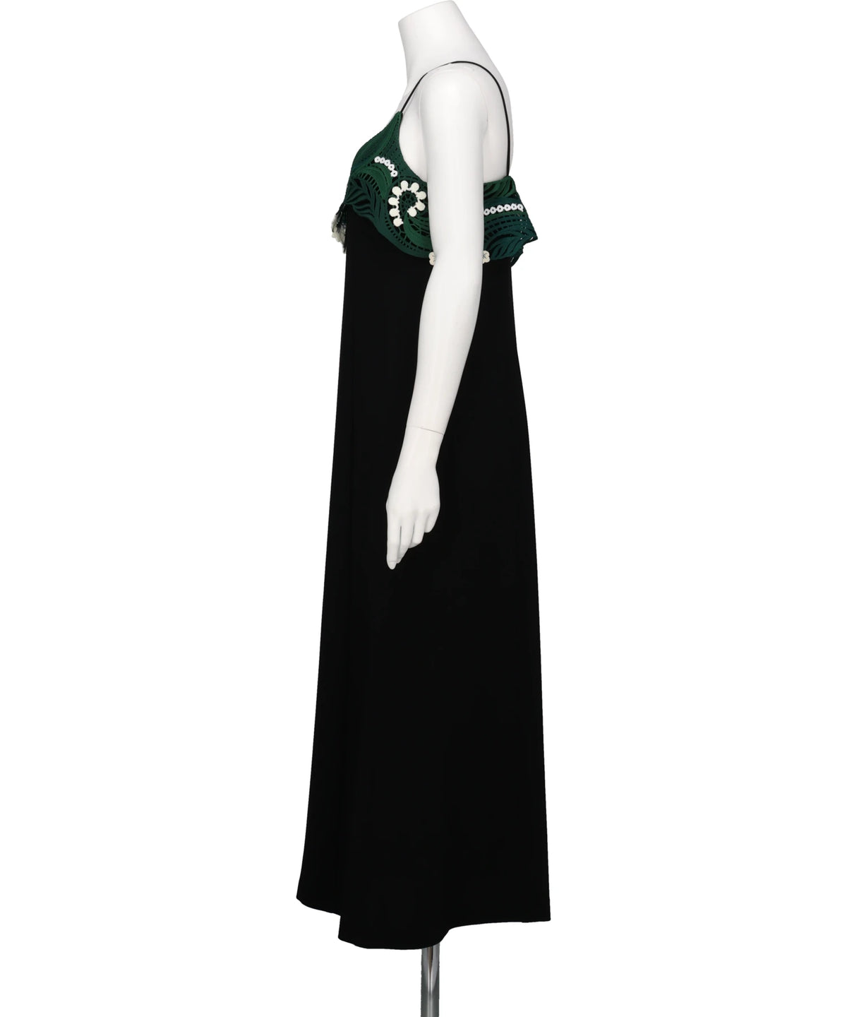 TRIACETATE EMBROIDERY CAMISOLE DRESS