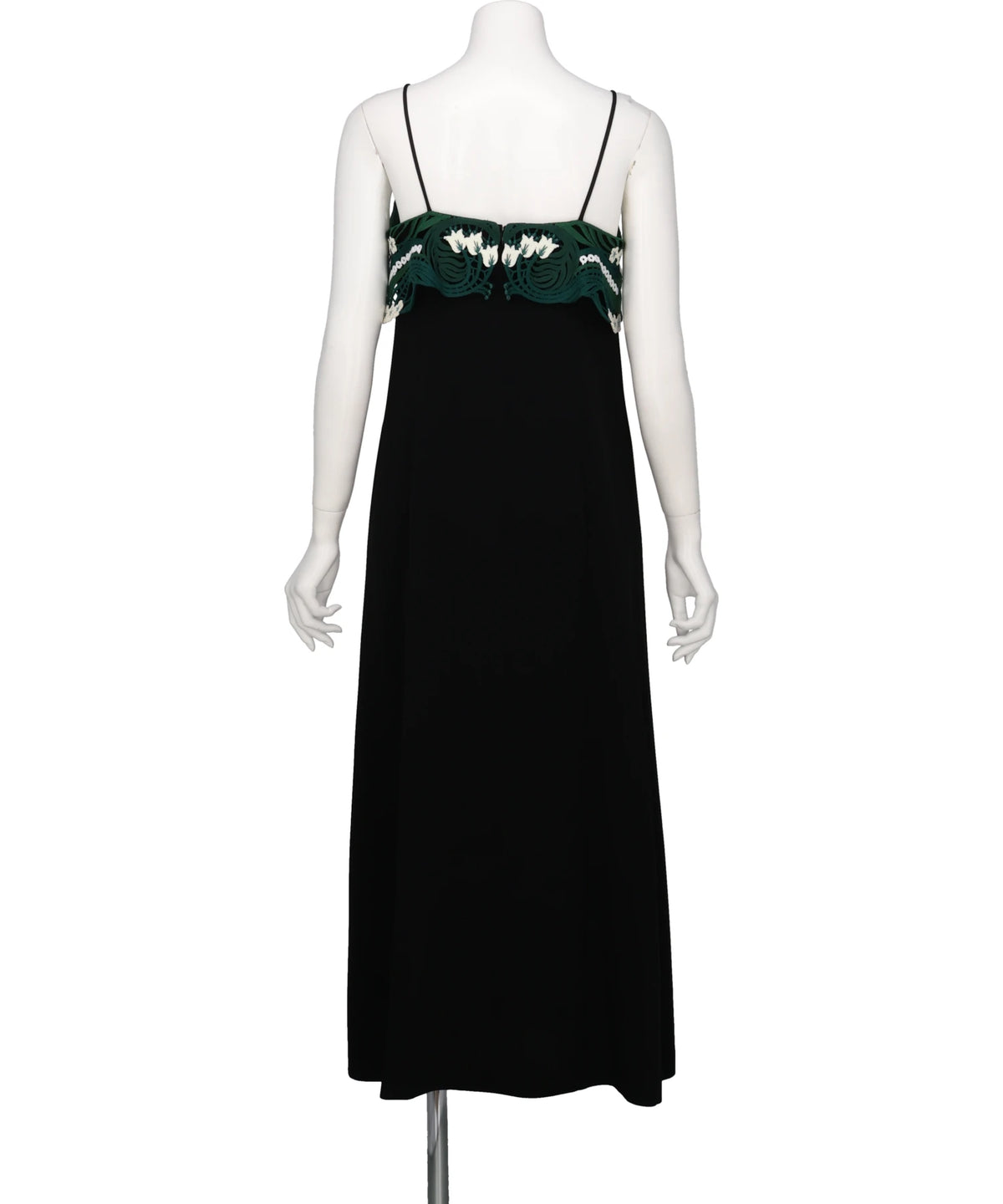 TRIACETATE EMBROIDERY CAMISOLE DRESS