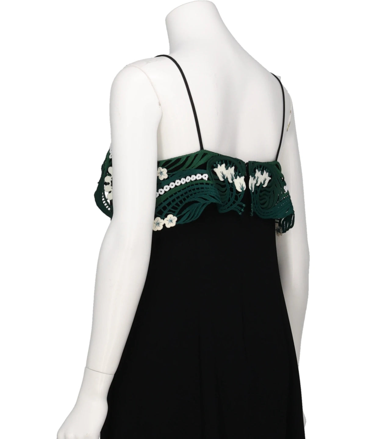 TRIACETATE EMBROIDERY CAMISOLE DRESS