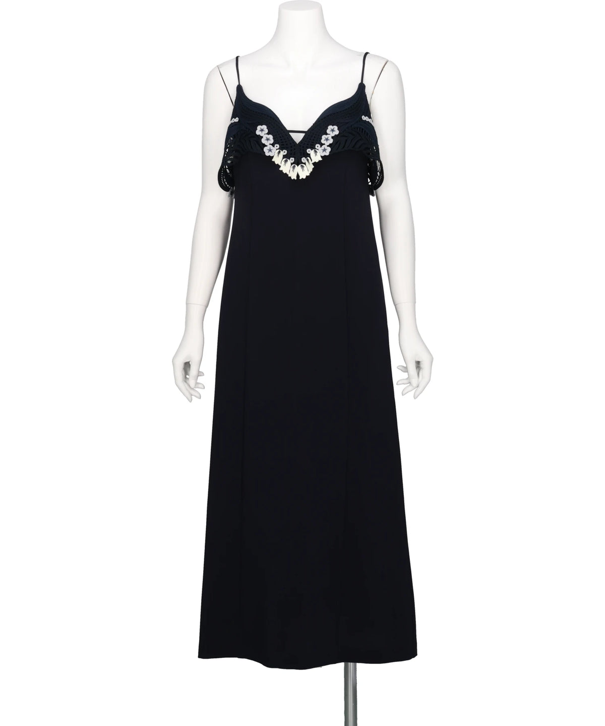 Mame Kurogouchi(マメクロゴウチ) 2026AW TRIACETATE EMBROIDERY CAMISOLE DRESS MM26FW-DR113