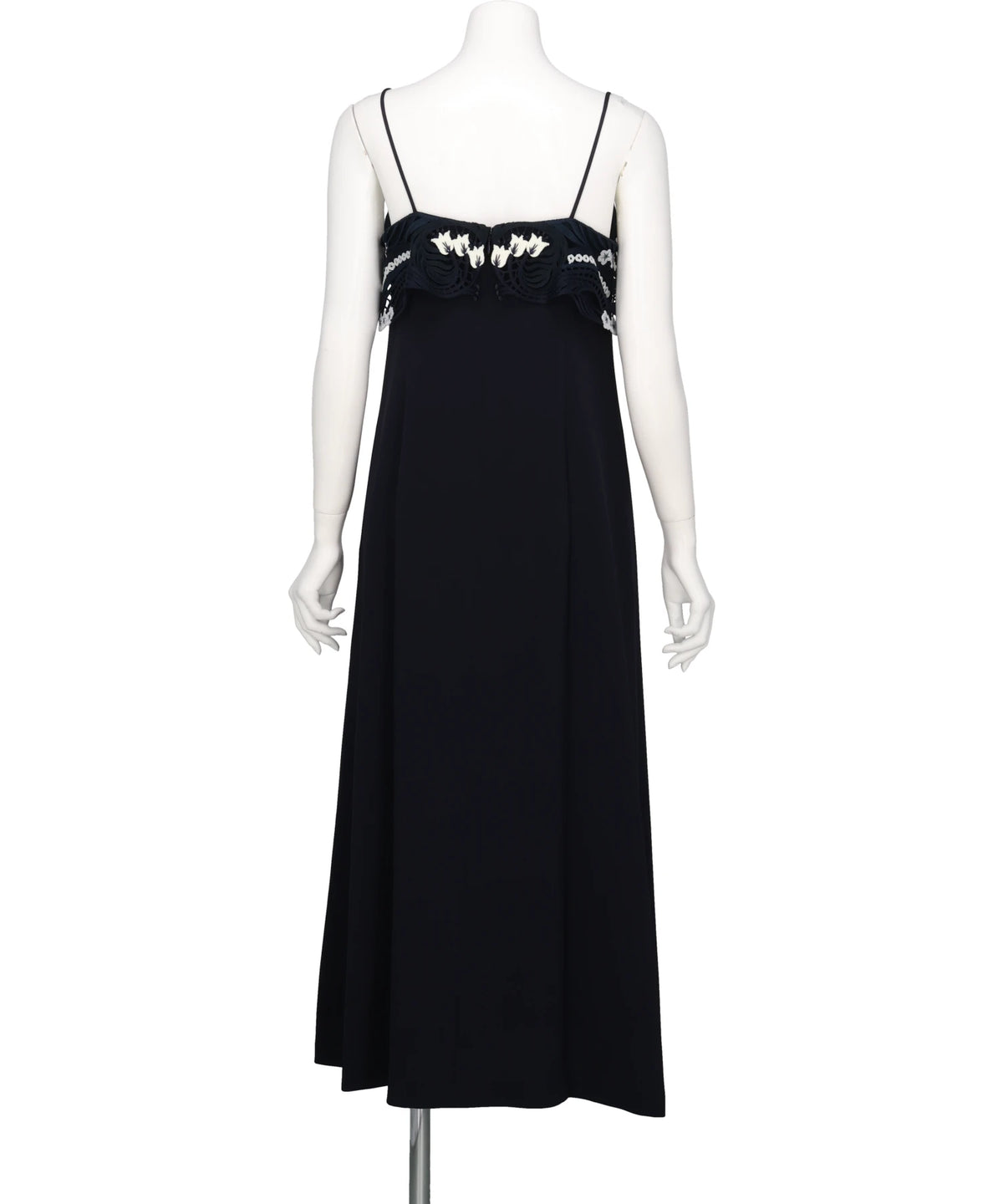 TRIACETATE EMBROIDERY CAMISOLE DRESS